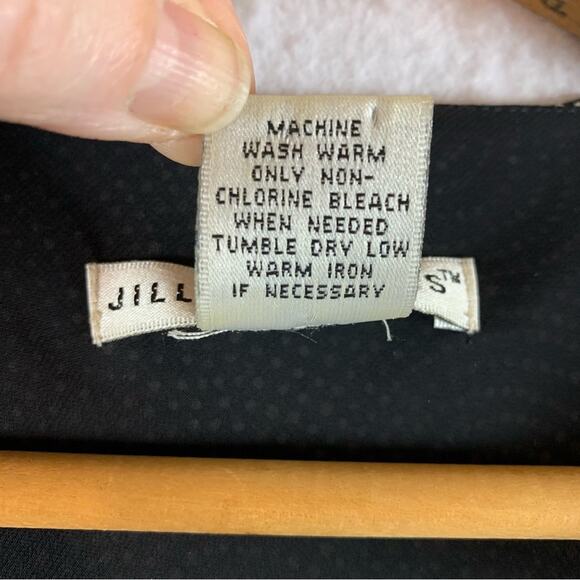 Jillian‎ Jones Chiffon Wrap Midi Dress Sz 8 Celestial Feminine Flowy Ruffle - Picture 11 of 12